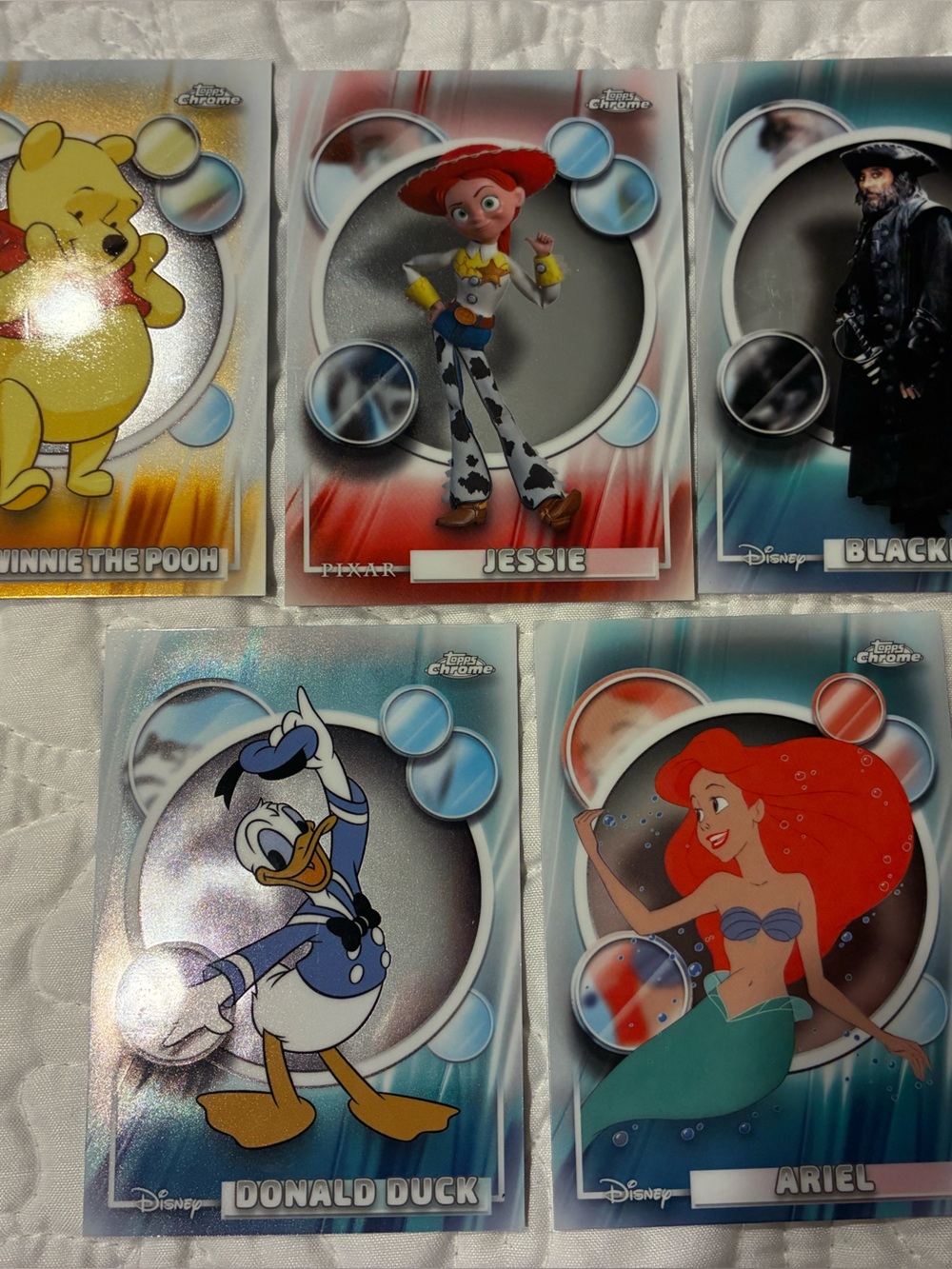 Disney Trading Cards. Set of 5